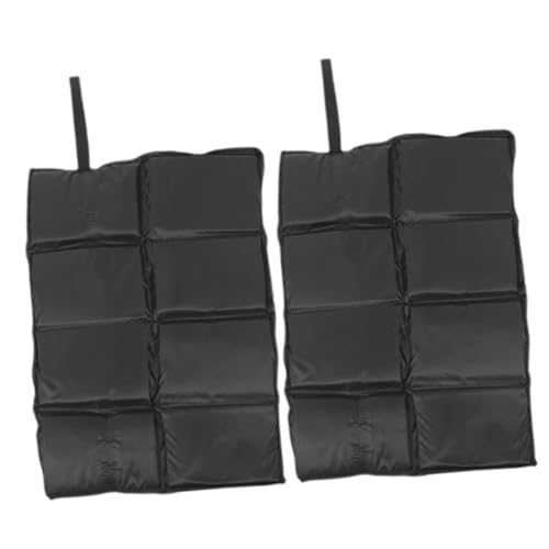 DECOMELODY 2個 防水滑り止めアウトドアチェアクッション 折りたたみ式厚手オックスフォード製 軽量ポータブル防潮座団 ピクニックハイキング