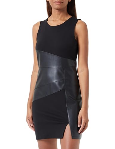 Robe ONLY Onlmarianne en simili cuir noir pour femme chic