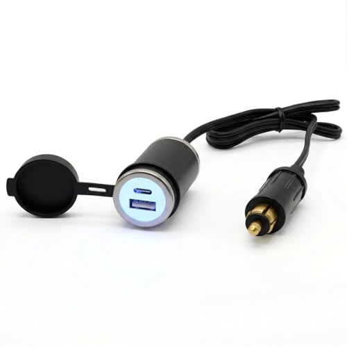 Adaptador USB para enchufe DIN compatible con motos BMW y Ducati
