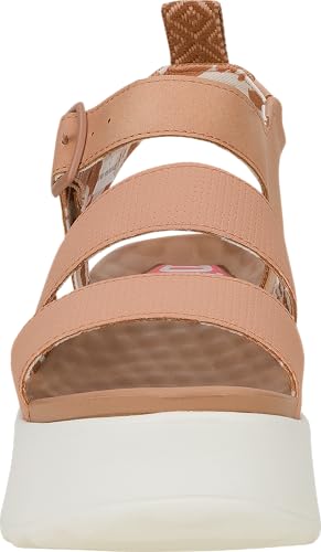 HEYDUDE Women's Delray Buckle Classic Platform Sandal, Tan, Size 8 - image 2