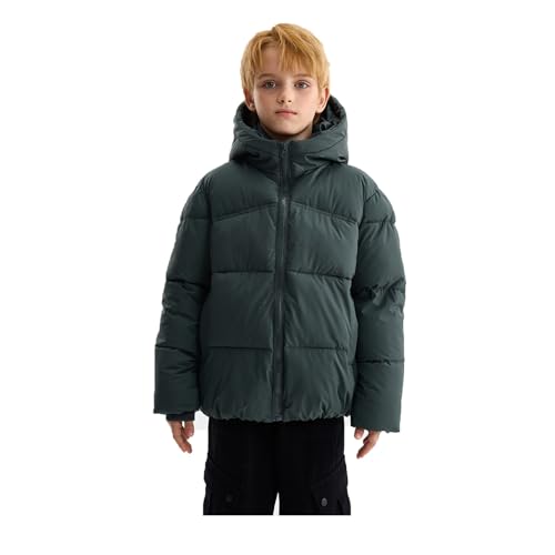 BILIKEYU Boys Girls Puffer Jacket Zip up Lightweight Thicken Warm Winter Hooded Outerwear Coats for Kid 1 to 103