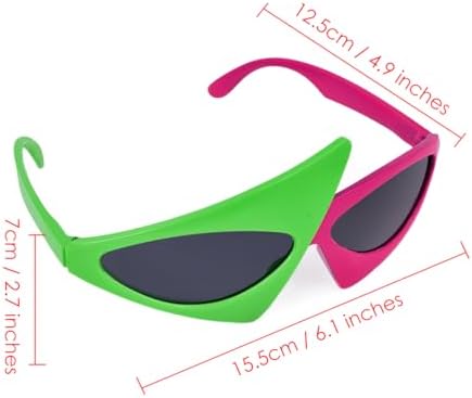 PLAY BLING Novelty Party Sunglasses 80s Asymmetric Glasses Hot