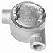 Cooper Crouse-Hinds GUAT49-SA Condulet Conduit Outlet Box With Cover 1-1/4 Inch Feraloy Iron Alloy Electro-Galvanized and Aluminum Acrylic Paint Body