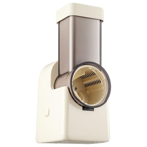 5種類の刃の形状、ワンタッチスタート、チーズおろし器用安全レバーを備えた電動サラダおろし器