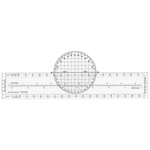 Plotter de aviación para navegación de vuelo, 13.2 in miniatura 1