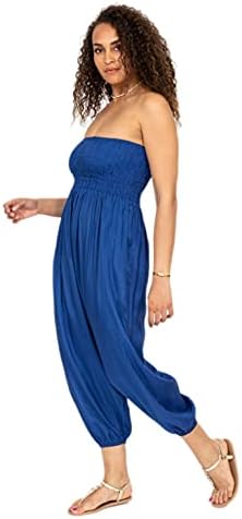 likemary Harem Jumpsuit for Women - Silk Look Womens Jumpsuit - 2 in 1 Convertible Harem Pants - Genie Pants - Harem Trousers for Women