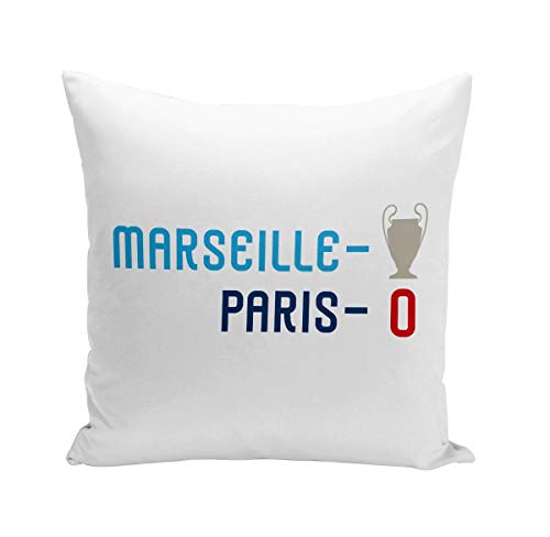 Fabulous Coussin 40x40 cm Marseille 1 - Paris 0 Sport Foot Champion Ballon C1