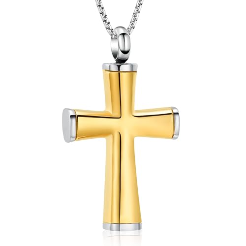 Bijou pour homme et femme Oinsi collier funéraire en acier inoxydable croix