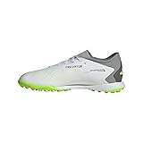 adidas Unisex Predator Accuracy.3 Low Turf Fußballschuhe (Rasen), FTWR White/core Black/Lucid Lemon, 43 1/3 EU