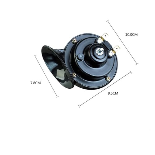 Bocina de caracol impermeable 12V 48V 60V para accesorios de motocicleta 5