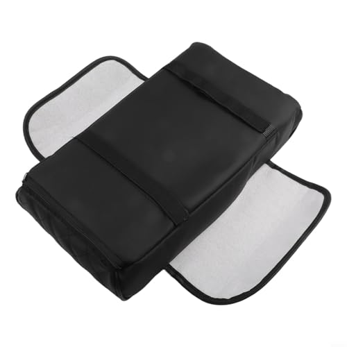 Boîte de rangement pour accoudoir de voiture avec porte-gobelet, boîte à mouchoirs, emplacements pour cartes, plateau de rangement intérieur de voiture en cuir pour SUV, camion (noir) – vue 4