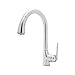 Rohl R7506APC-2 De Lux Single Handle Kitchen Faucet with Side Lever Pull Down, Polished Chrome