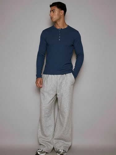 Image of The Modern Soul Men's Waffle Knit Henley Half Sleeve Tshirt for Men