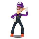 RGVV Super All Star Collection Bad Guy Waluigi Action Figure Toy Wears A Purple Hat 7.2'