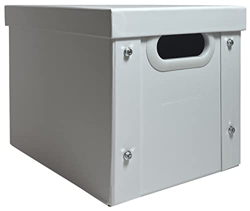 Checkoutstore 1 White 7" Vinyl Record 45 Rpm Storage Box #TOP4