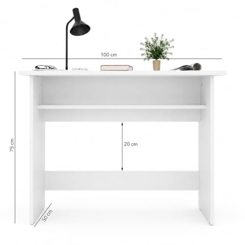 Image of Prime Pro Study & Office Computer Desk in Engineered Wood | Computer & Writing Desk, 1 Shelf, Sturdy Built Quality, For Professionals