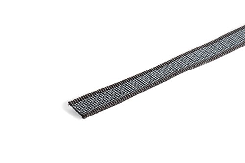 IDC Color & Gray gumierte Leine, 20 mm x 3 m ohne Schlaufe, Schwarz-Grau