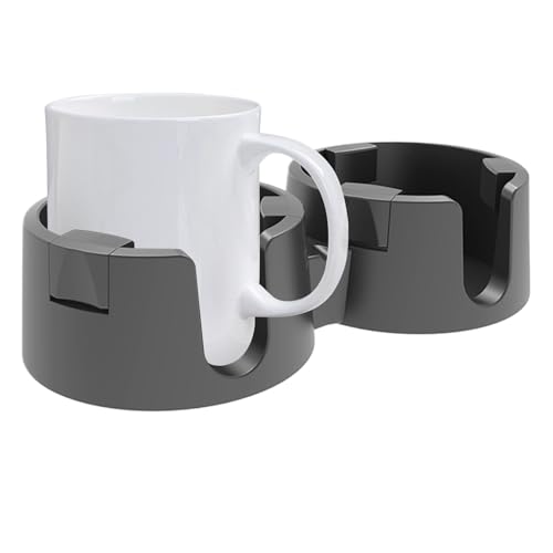 Double Drink Holder - Spill-Proof Stable Double Drink Coaster - Sturdy Construction Table Mug Holder, Kitchen Tools & Gadgets, S