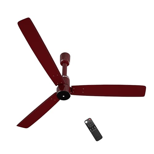 Image of atomberg Razon 1200mm BLDC Ceiling Fan with Remote | World's Smallest Motor Powered by BMC | Advance Air+ Technology | BEE 5 star Rated | Low Noise | Sleek Design | 3 Year Warranty (SANGRIA BROWN)