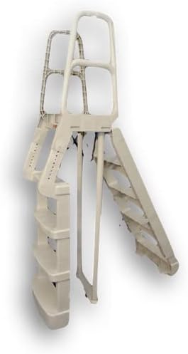 Main Access 54 Inch Comfort Incline Above Ground Swimming Pool Ladder Attachment - Model 200740T; Taupe