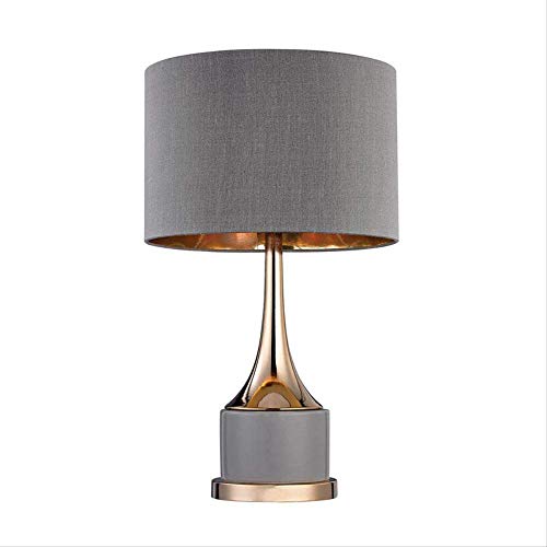 Lampe de table anti éblouissement grise pour éclairage de chambre reposant