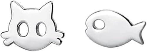ピアス レディース サファイア かわいい シルバー ゴールド パール 猫ピアス ジルコニア ネコ スタッドピアス キラキラ シルバー925 金属アレルギー対応 友達 誕生日 記念日 クリスマス プレゼント ファッション アクセサリー (猫 6)