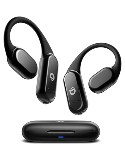 DEMICEA True Wireless Bone Conduction Earphones, OWS Open Ear Headphones with Earhooks, Bluetooth 5.3, Up to 60H Playtime with Case, IP68, AAC/SBC, for Cycling Yoga Workouts