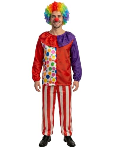 Image of BookMyCostume Clown Joker Fancy Dress Collection - Colorful Circus Performer & Funny Character Outfits for Boys and Girls - Ideal for School Annual Day, Role-Play, Birthday Events & Halloween Costume