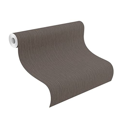 Papier peint intissé noir design graphique collection Rasch - 4