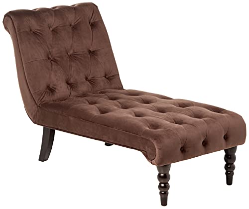 OSP Home Furnishings Curves Tufted Chaise Lounge