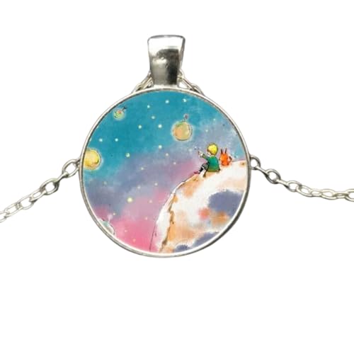 Collier Renard sous la Lune en Argent, Cadeau Idéal pour Femme