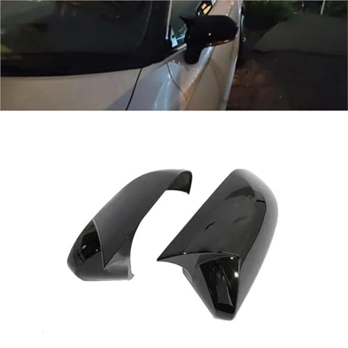 Coques de rétroviseurs extérieurs noir uni pour auto