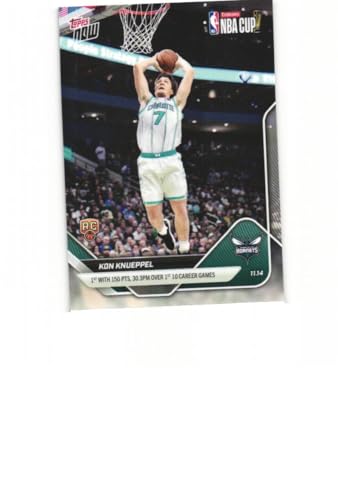 KON KNUEPPEL 2025-26 Topps Now NBA Cup #52 Rookie Card RC Duke Blue Devils Charlotte Hornets