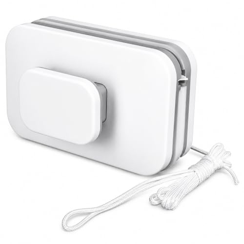 Magnetic Window Glass Cleaner | Doublefaced Glass Cleaner | Double-Side Glazed Two Sided Wiper with 2 Extra Cleaning Cotton Squeegee Washing (HH1) Mag