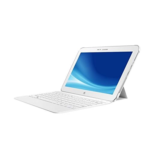 Samsung ATIV Tab 3 XE300TZC-K01 25,7cm (10,1 Zoll) Convertible Tablet-PC (Intel Atom Z2760, 1,8GHz, 2GB RAM, 64GB SSD, Win 8) mit Tastatur weiß