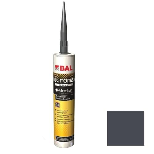 Image of Bal Micromax Anti-Mould Silicone Sealer 310ml - Anthracite