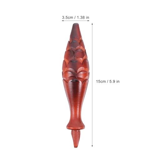 Reloj de cuco repuesto pesas de madera decorativas martillo mecánico vintage 2 unidades 3