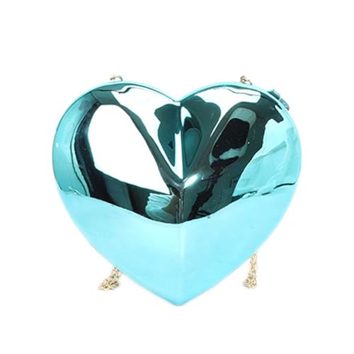 Sac bandoulière acrylique femme pochette soirée coeur rigide