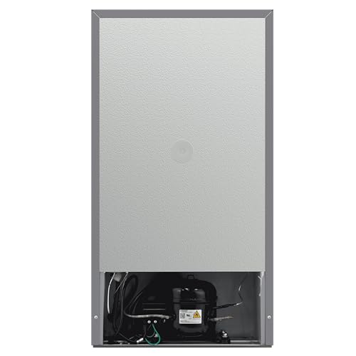 Frigidaire Compact Refrigerator with Top Freezer - 2 Door Fridge with 3.2 Cu Ft, Contemporary Series, Platinum on Fridge.com