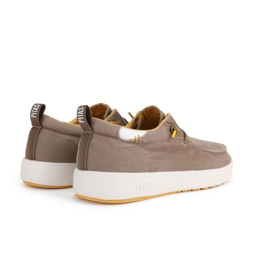 WALK IN PITAS | BIARRITZ | Mocasines de Hombre | Náuticos Casual | Zapatillas de Verano | Zapatos de Hombre Casuales y Cómodos | Zapatos de PITAS para Hombre | Taupe 44 - imagen 9