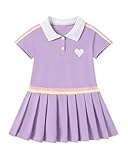 Coedody Little Girls Clothes 5T Girl Dresses Size 6 Summer Polo Sporty Dress Outfits Kids Casual Uniform...