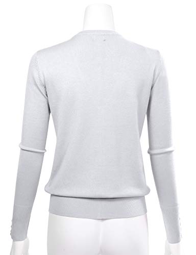 Image of Allsense Women's Long-Sleeve V-Neck Cardigan Sweater | Button Down, Lightweight Soft Knit