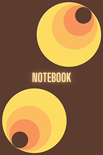 Notebook: Notebook Seventies Design - Size 6 X 9 inches - 80 Lined pages for personal record