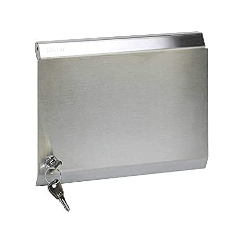 Plaque K45 métal 6 modules avec serrure pour boîtier électrique - 2