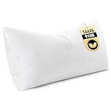 MIULEE 14x26 Inch Down Feather Pillow Insert,Fluffy and Comfy Throw Pillow with Cotton Fabric for Bed Couch and Sofa