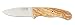 Azero y Salamandra Cuchillo 240011 – Empuñadura de Olivo, Acero ACX-380 (1.4116), Hoja de 8,5 cm, Incluye Funda Herramienta para Caza, Pesca, Supervivencia y Bushcraft + Portabotellas de regalo