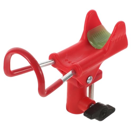 Happyyami Metal Fishing Rod Holder Portable Raft Fishing and Casting Rod Stand Stable Reliable Clamp Design Broad Compatibility Red