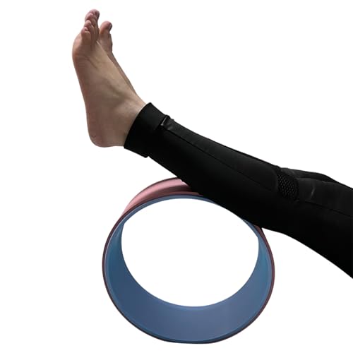 Roda Anel Yoga Magic Wheel Pilates Flow Circle 33CM Rosa Claro Liftness Dafoca Sports