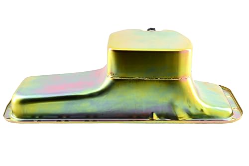 Image of Steel Racing Oil Pan Fits 1967-87 Chrysler /Mopar BB 361-383-400-440 & Hemi 426 - 7 Qt Capacity - Zinc Finish