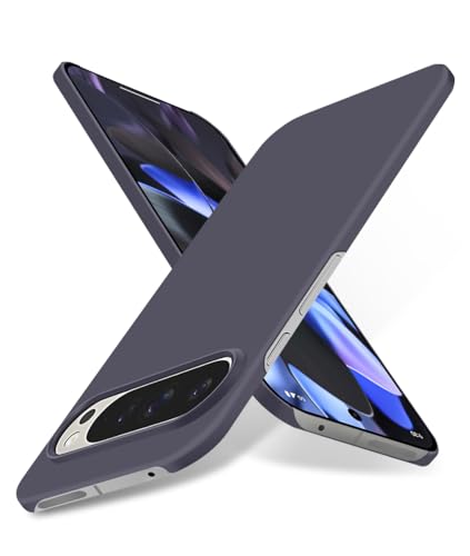 Puxssul for Google Pixel 9/Google Pixel 9 Pro Ultra Thin Case, [Silky Touch][Slim Fit ], Lightweight Skin-Friendly Hard Plastic Matte Back Cover, Anti-Scratch Camera Protection Phone Case, Purple